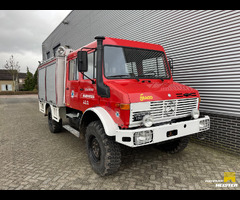 Mercedes-Benz Unimog U1300L Doka Fire Department in top condition including Dutch license plate