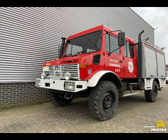 Mercedes-Benz Unimog U1300L Doka Fire Department in top condition including Dutch license plate