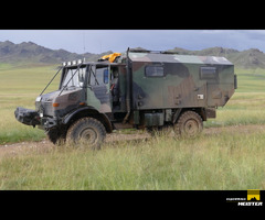 German military vehicle turned into camper