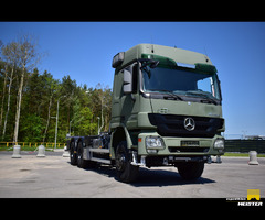 Mercedes Benz Actros 6x6, mileage only 38k km, frame for twist lock container